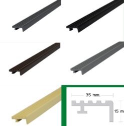 จมูกบันไดพีวีซีหน้ากว้าง1.5นิ้ว