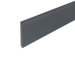 บัวพีวีซีหน้ากว้าง 4 นิ้ว หนา 8 มม.สีเทาเข้ม803